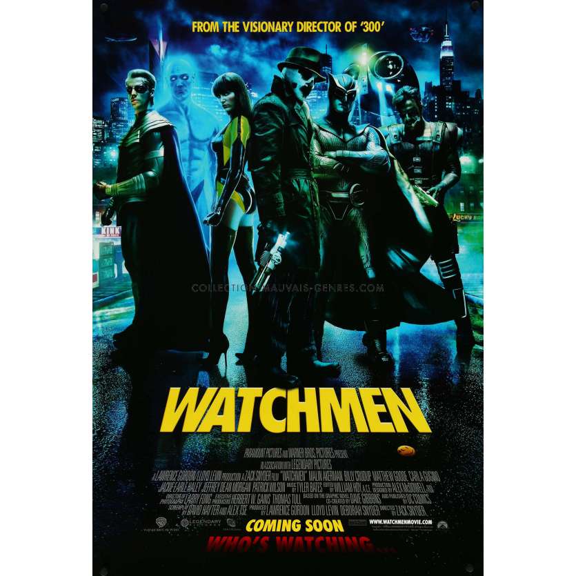 WATCHMEN Affiche de film Prev. - 69x104 cm. - 2009 - Patrick Wilson, Zack Snyder