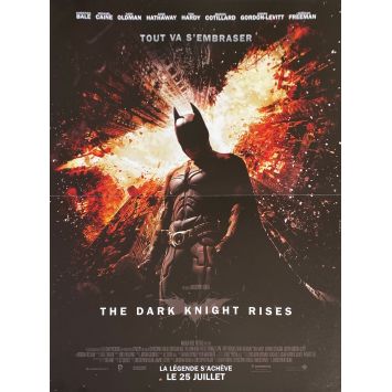 THE DARK KNIGHT RISES French Movie Poster- 15x21 in. - 2012 - Christopher Nolan, Christian Bale