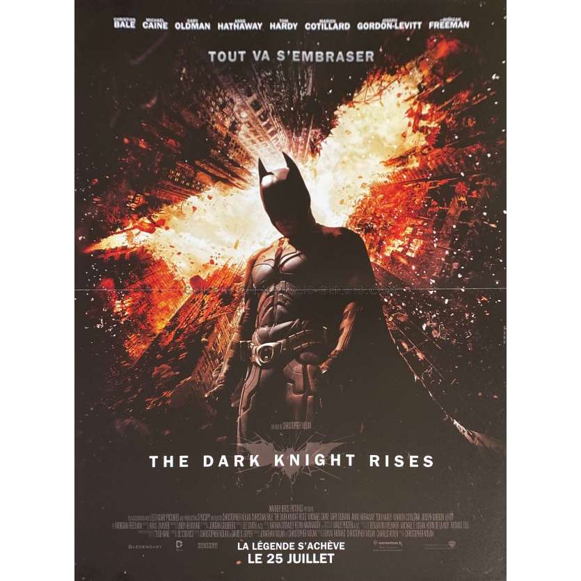 BATMAN THE DARK KNIGHT RISES Affiche de film- 40x54 cm. - 2012 - Christian Bale, Christopher Nolan