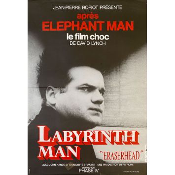 ERASERHEAD French Movie Poster- 15x21 in. - 1977 - David Lynch, Jack Nance