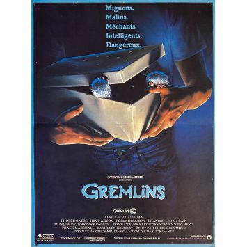 GREMLINS French Movie Poster- 15x21 in. - 1984 - Joe Dante, Zach Galligan