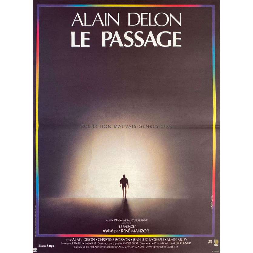 LE PASSAGE Affiche de film- 40x54 cm. - 1986 - Alain Delon, René Manzor