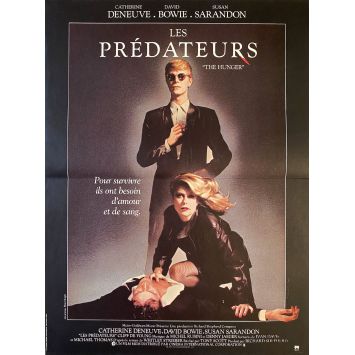 LES PREDATEURS Affiche de film- 40x54 cm. - 1983 - David Bowie, Tony Scott
