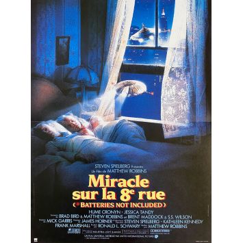 BATTERIES NOT INCLUDED French Movie Poster- 15x21 in. - 1987 - Matthew Robbins, Hume Cronyn