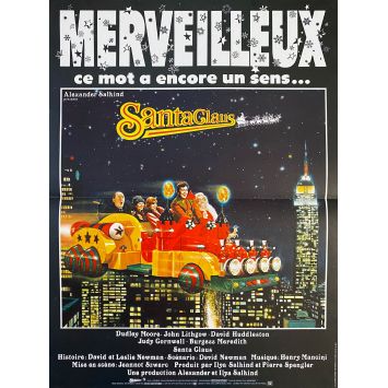 SANTA CLAUS: THE MOVIE French Movie Poster- 15x21 in. - 1985 - Jeannot Szwarc, Dudley Moore