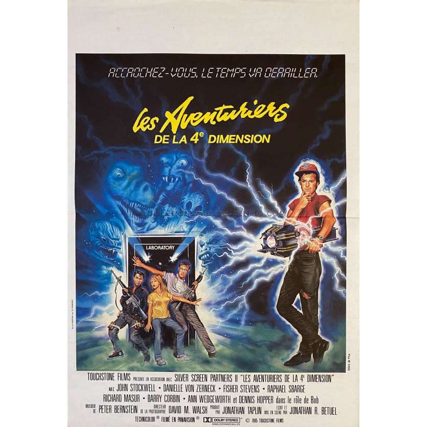 LES AVENTURIERS DE LA 4E DIMENSION Affiche de film- 40x60 cm. - 1985 - John Stockwell, Jonathan R. Betuel