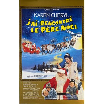 J'AI RENCONTRE LE PERE NOEL Affiche de film- 40x60 cm. - 1984 - Karen Chéryl, Christian Gion