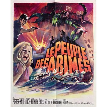 THE LOST CONTINENT French Movie Poster- 17x23 in. - 1968 - Michael Carreras, Eric Porter