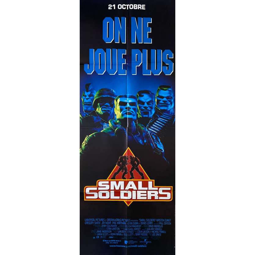 SMALL SOLDIERS French Movie Poster- 23x63 in. - 1998 - Joe Dante, Kirsten Dunst
