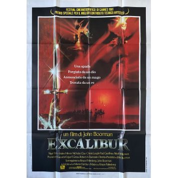 EXCALIBUR Italian Movie Poster- 39x55 in. - 1981 - John Boorman, Nigel Terry, Helen Mirren