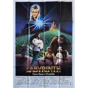 LABYRINTHE Affiche de film- 100x140 cm. - 1986 - David Bowie, Jim Henson