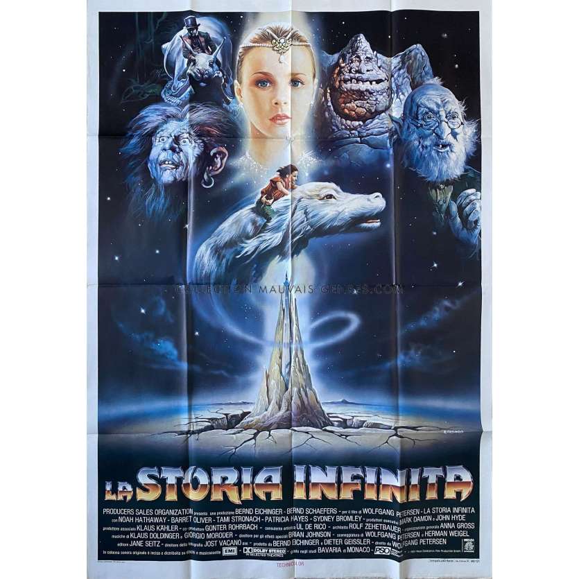THE NEVERENDING STORY Italian Movie Poster- 39x55 in. - 1984 - Wolfgang Petersen, Barret Oliver