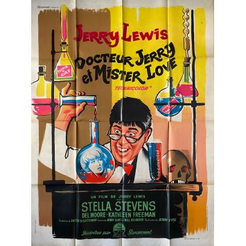DR JERRY ET MISTER LOVE Affiche de film- 120x160 cm. - 1963 - Stella Stevens, Jerry Lewis
