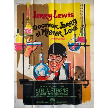 THE NUTTY PROFESSOR French Movie Poster- 47x63 in. - 1963 - Jerry Lewis, Stella Stevens
