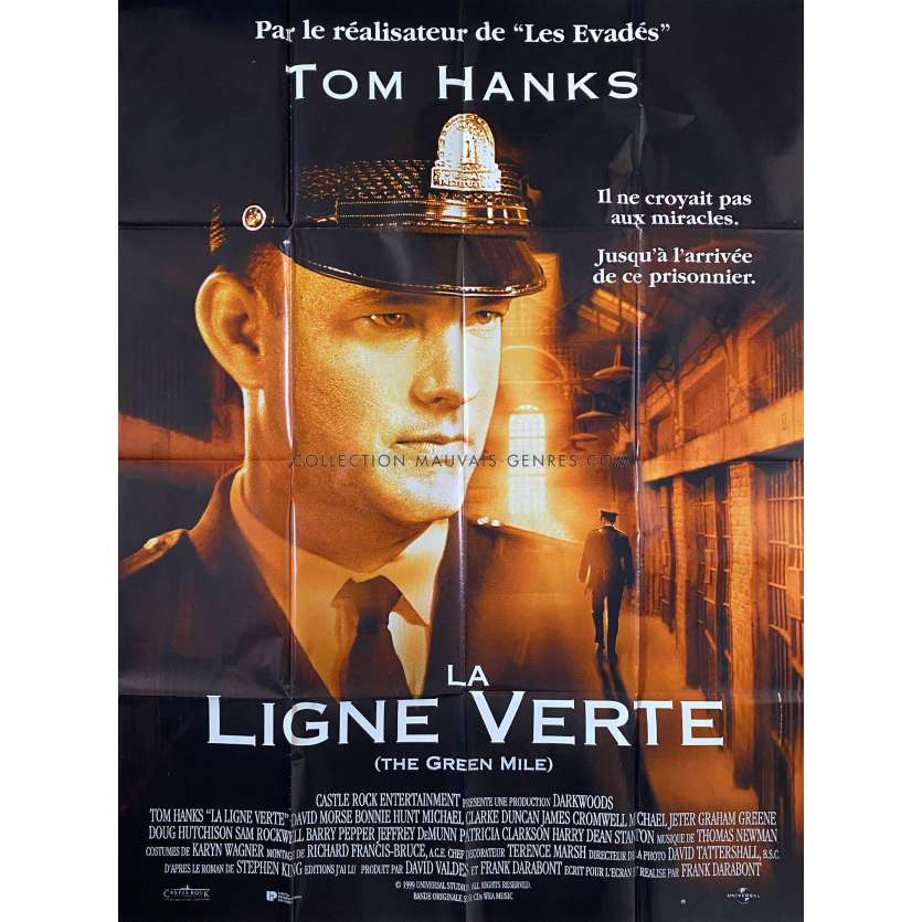 THE GREEN MILE French Movie Poster- 47x63 in. - 1999 - Franck Darabont, Tom Hanks