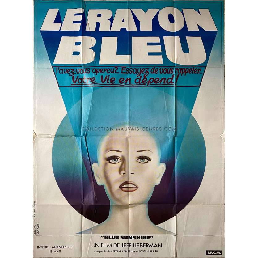 LE RAYON BLEU Affiche de film- 120x160 cm. - 1976 - Deborah Winters, Jeff Lieberman