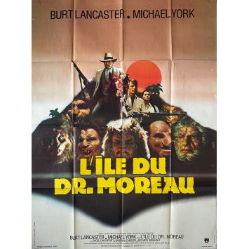 L'ILE DU DR MOREAU Affiche de film- 120x160 cm. - 1977 - Burt Lancaster, Don Taylor