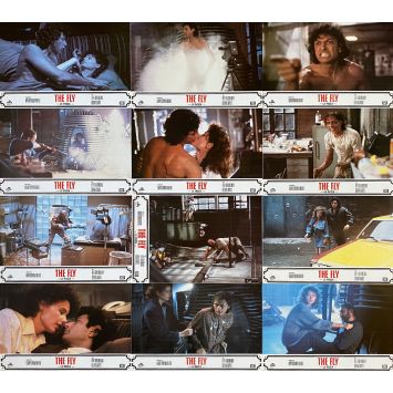 THE FLY Spanish Lobby Cards x12 - 9x12,5 in. - 1986 - David Cronenberg, Jeff Goldblum