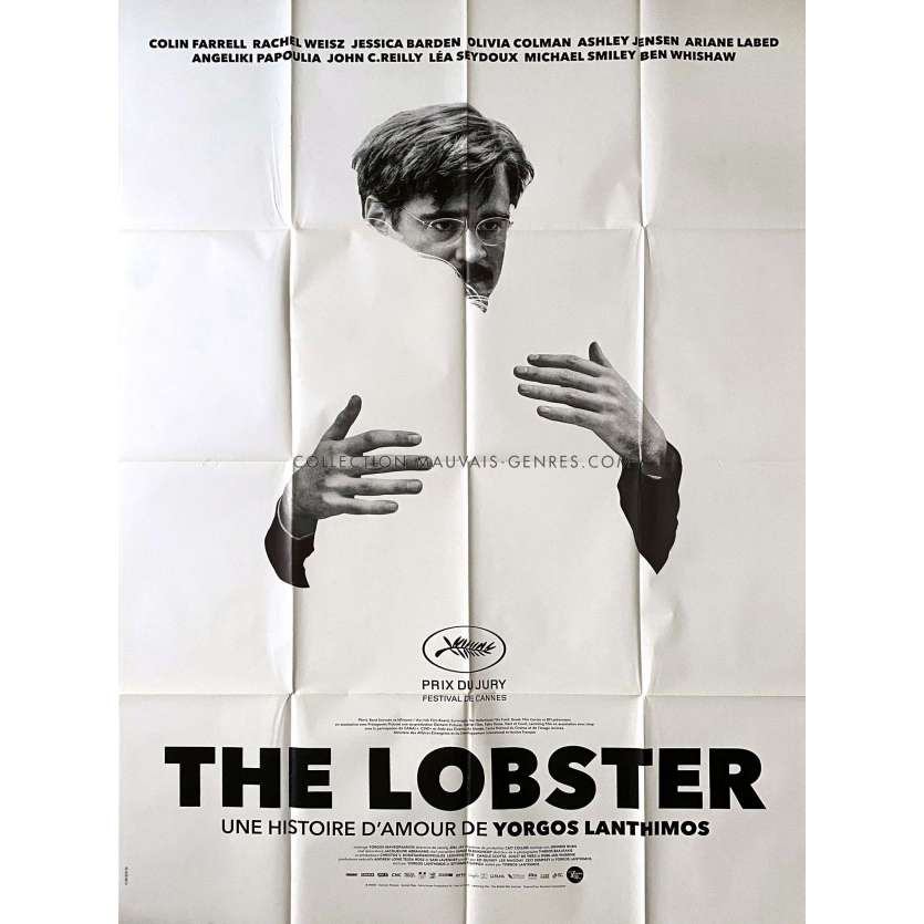 THE LOBSTER French Movie Poster Colin style. - 47x63 in. - 2015 - Yorgos Lanthimos, Colin Farrell, Rachel Weisz