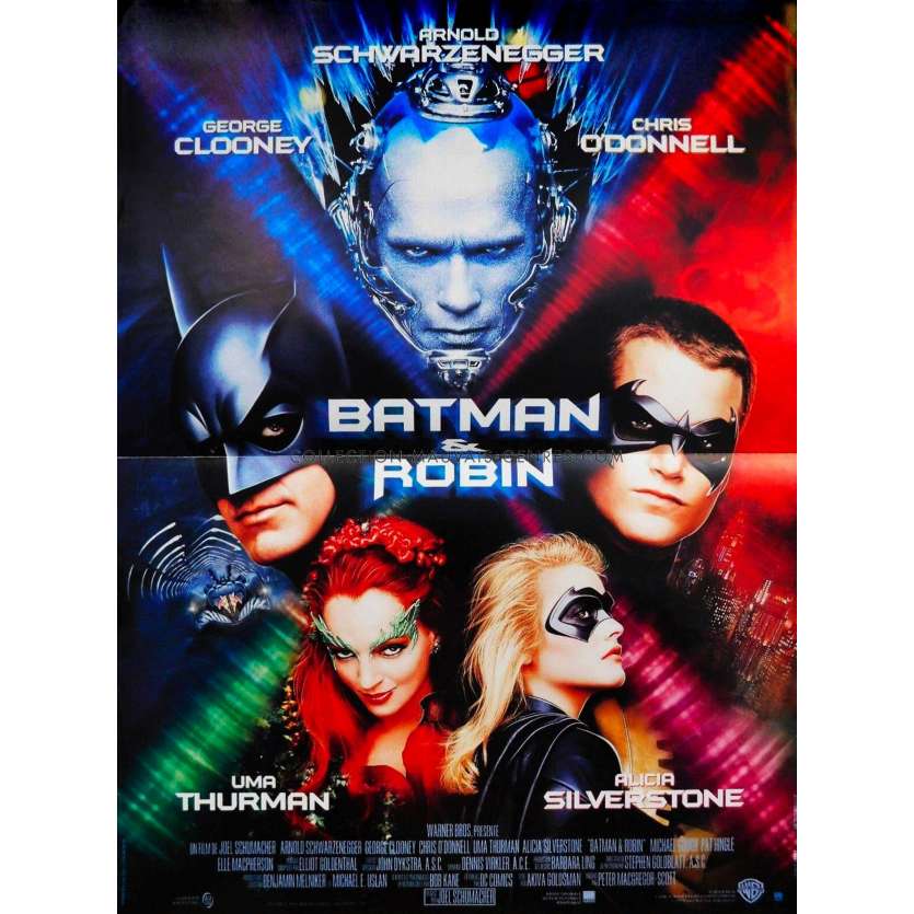 BATMAN ET ROBIN Affiche de film40x54 - 1997 - Arnold Schwarzenneger, Joel Schumacher