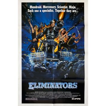 ELIMINATORS US Movie Poster- 27x41 in. - 1986 - Empire Picture, Andrew Prine
