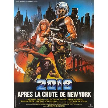 2019 AFTER THE FALL OF NEW YORK French Movie Poster- 15x21 in. - 1983 - Sergio Martino, George Eastman