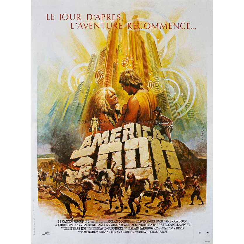 AMERICA 3000 French Movie Poster- 15x21 in. - 1986 - David Engelbach, Chuck Wagner