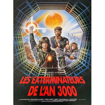 EXTERMINATORS OF THE YEAR 3000 French Movie Poster- 15x21 in. - 1983 - Giuliano Carnimeo, Robert Iannucci