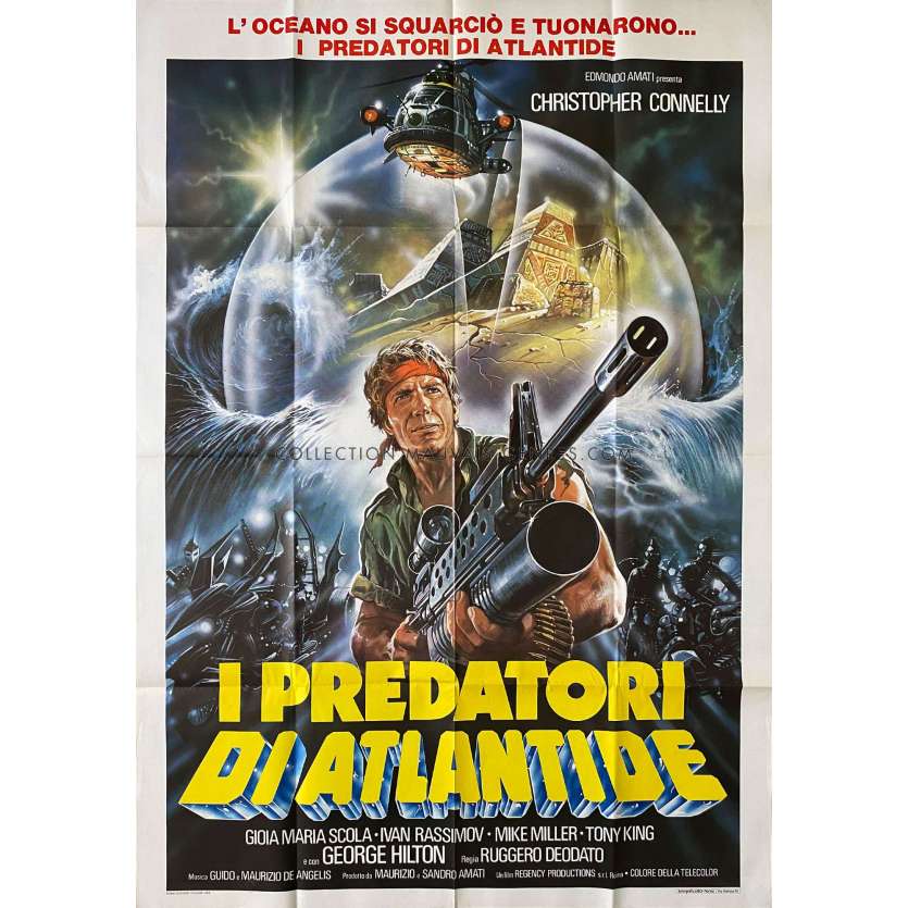 ATLANTIS INTERCEPTORS Affiche de film- 100x140 cm. - 1983 - Christopher Connelly, Ruggero Deodato