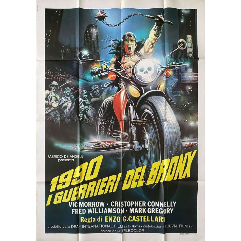 1990: THE BRONX WARRIORS Italian Movie Poster- 39x55 in. - 1982 - Enzo G. Castellari, Mark Gregory