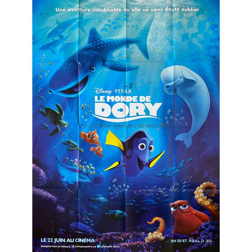 LE MONDE DE DORY Affiche de film- 120x160 cm. - 2016 - Ellen DeGeneres, Andrew Stanton