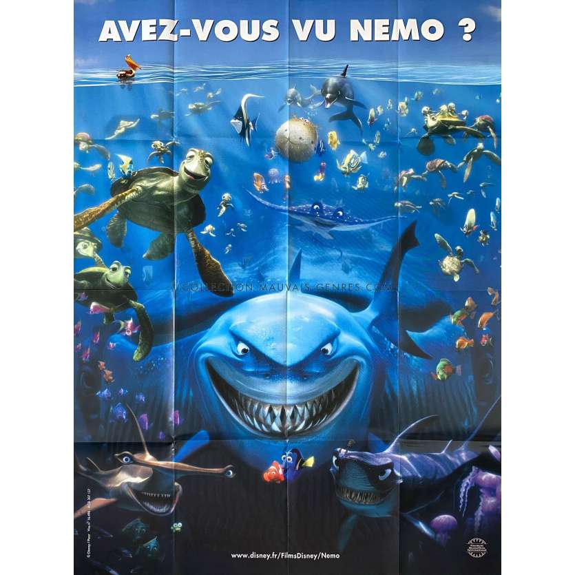 FINDING NEMO French Movie Poster adv - 47x63 in. - 2003 - Andrew Stanton, Albert Brooks