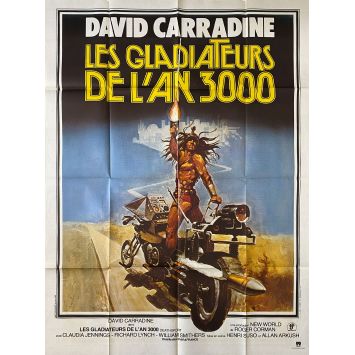 LES GLADIATEURS DE L'AN 3000 Affiche de film- 120x160 cm. - 1978 - David Carradine, Roger Corman