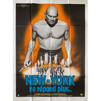 NEW YORK NE REPOND PLUS Affiche de film- 120x160 cm. - 1975 - Yul Brynner, Robert Clouse