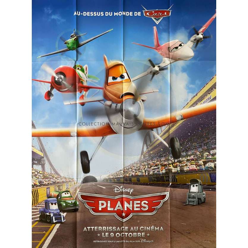 PLANES French Movie Poster- 47x63 in. - 2013 - Pixar, John Lasseter