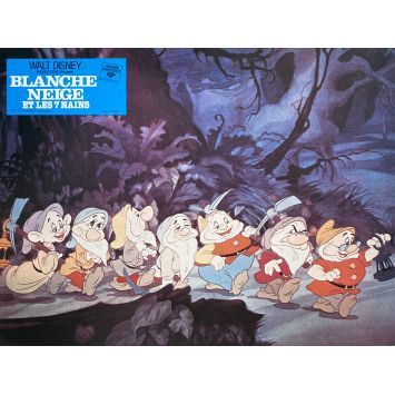 SNOW WHITE AND THE SEVEN DWARFS French Lobby Card N02 - 9x12 in. - 1937/R1973 - Walt Disney, Adriana Caselotti