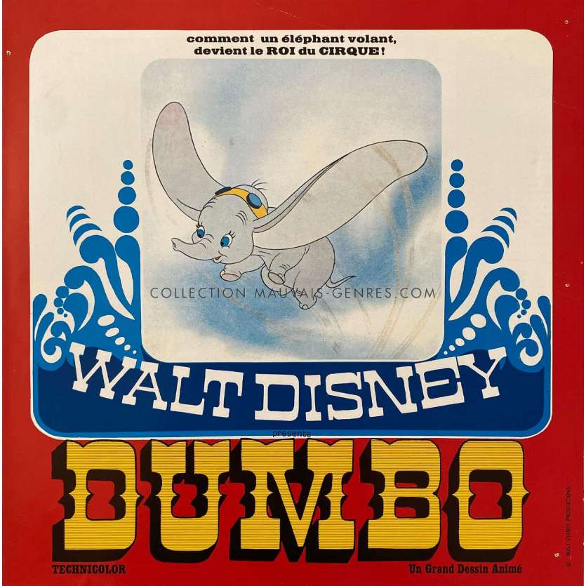 DUMBO French Herald/Trade Ad 4p - 11x11 in. - 1941 - Walt Disney, Sterling Holloway