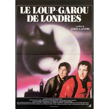 AN AMERICAN WEREWOLF IN LONDON French Movie Poster- 15x21 in. - 1981 - John Landis, David Naughton