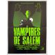 LES VAMPIRES DE SALEM Affiche de film Mod vert - 40x54 cm. - 1979 - David Soul, Tobe Hooper