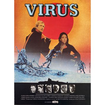 VIRUS Affiche de film- 40x54 cm. - 1980 - Masao Kusakari, Kinji Fukasaku