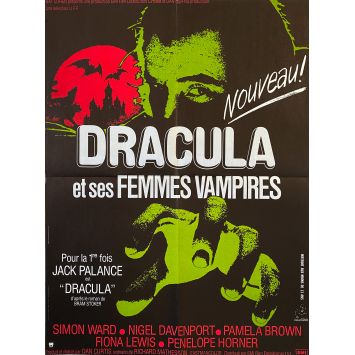 DRACULA ET SES FEMMES VAMPIRES Affiche de film- 60x80 cm. - 1974 - Jack Palance, Dan Curtis