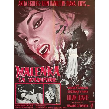 MALENKA French Movie Poster- 23x32 in. - 1969 - Amando de Ossorio, Anita Ekberg