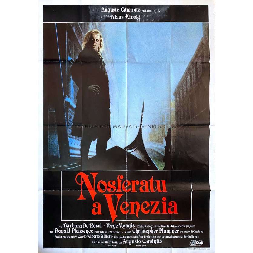 NOSFERATU A VENISE Affiche de film- 100x140 cm. - 1988 - Klaus Kinski, Augusto Caminito