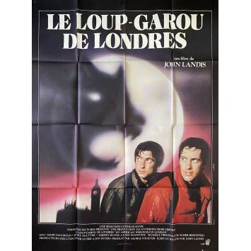 AN AMERICAN WEREWOLF IN LONDON French Movie Poster- 47x63 in. - 1981 - John Landis, David Naughton