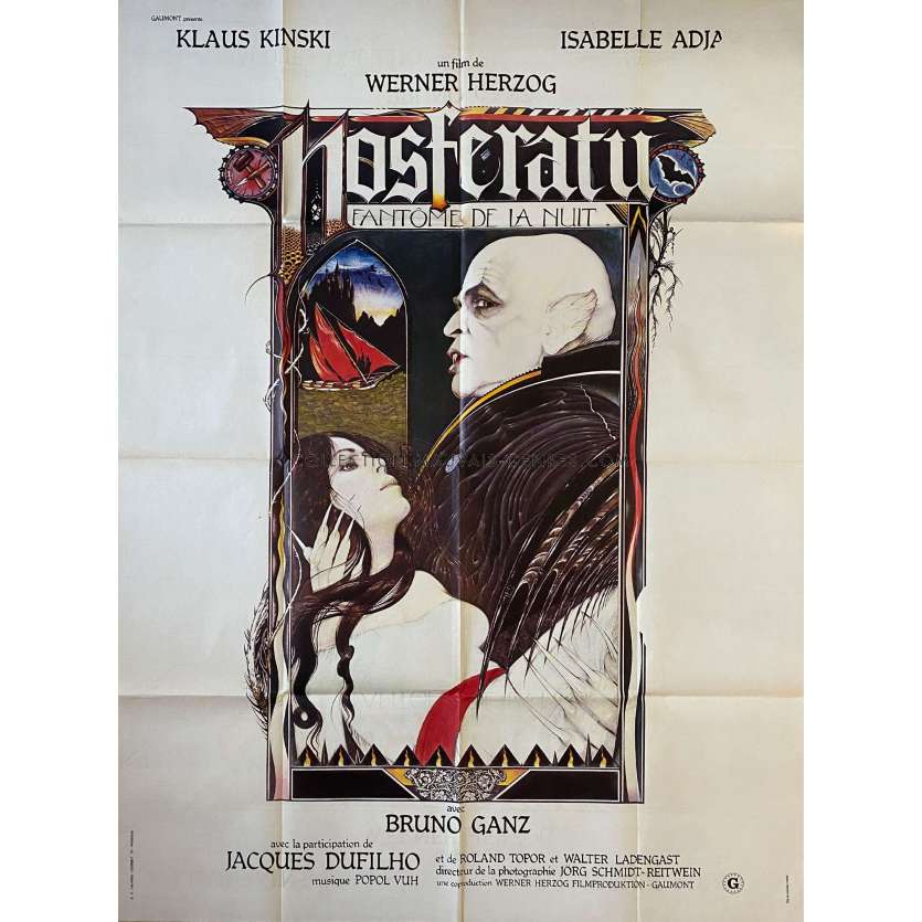 NOSFERATU Affiche de film- 120x160 cm. - 1979 - Klaus Kinski, Werner Herzog