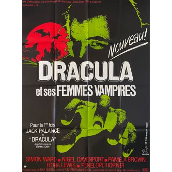 DRACULA ET SES FEMMES VAMPIRES Affiche de film- 120x160 cm. - 1974 - Jack Palance, Dan Curtis