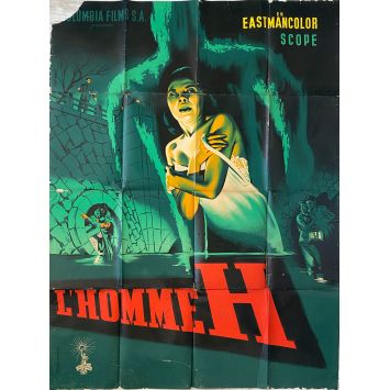 L'HOMME H Affiche de film Litho - 120x160 cm. - 1958 - Yumi Shirakawa, Ishiro Honda