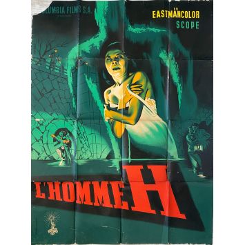 THE H-MAN French Movie Poster Litho - 47x63 in. - 1958 - Ishiro Honda, Yumi Shirakawa