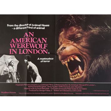 LE LOUP-GAROU DE LONDRES Affiche de film- 76x102 cm. - 1981 - David Naughton, John Landis