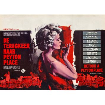 RETURN TO PEYTON PLACE Belgian Movie Poster- 14x21 in. - 1961 - José Ferrer, Carol Lynley